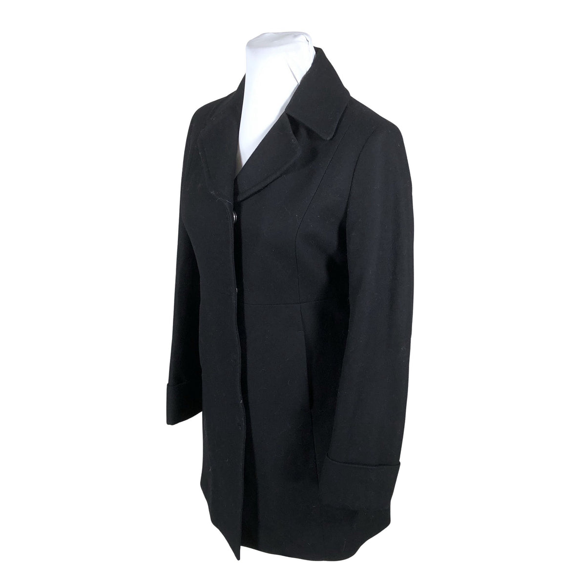 Unisex Benetton - Villane mantel, suurus 42 - Must (3)