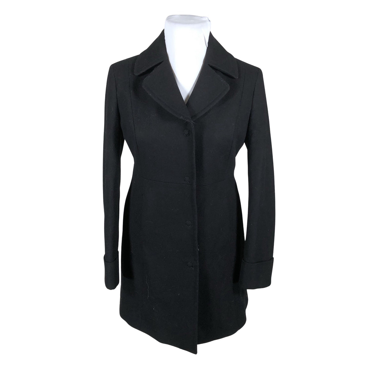 Unisex Benetton - Villane mantel, suurus 42 - Must (1)