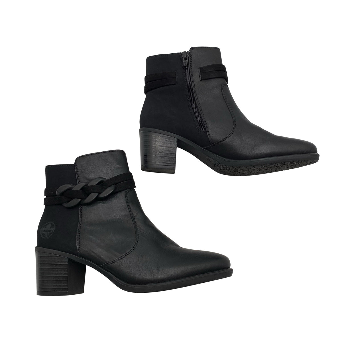 Unisex Rieker - Poolsaapad, suurus 40 - Must (1)
