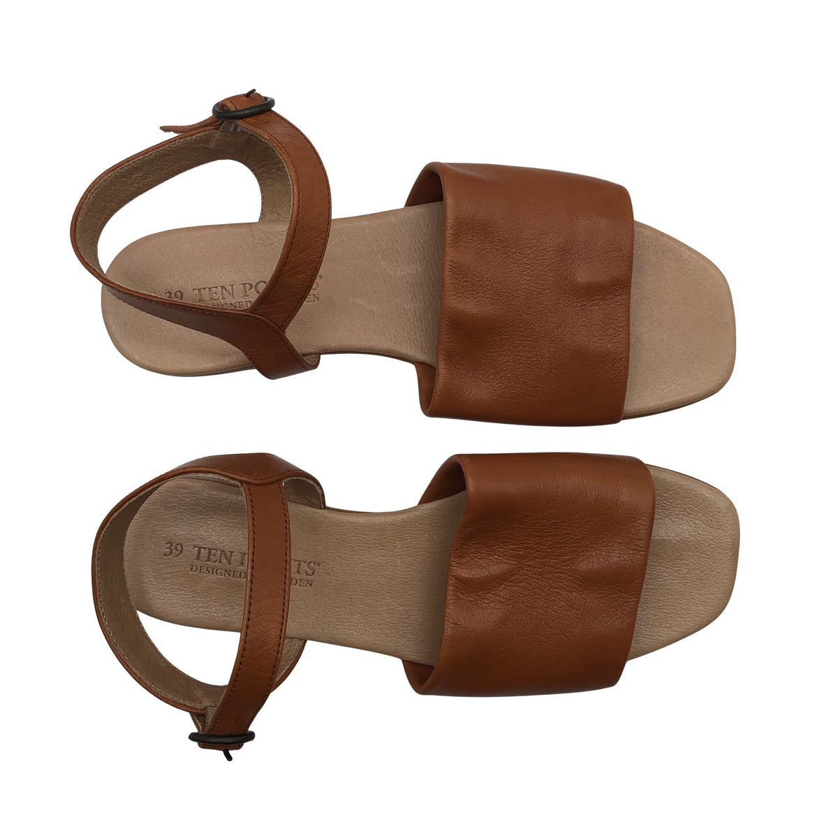 Unisex Ten Points - Rihmikud, suurus 39 - Pruun (1)