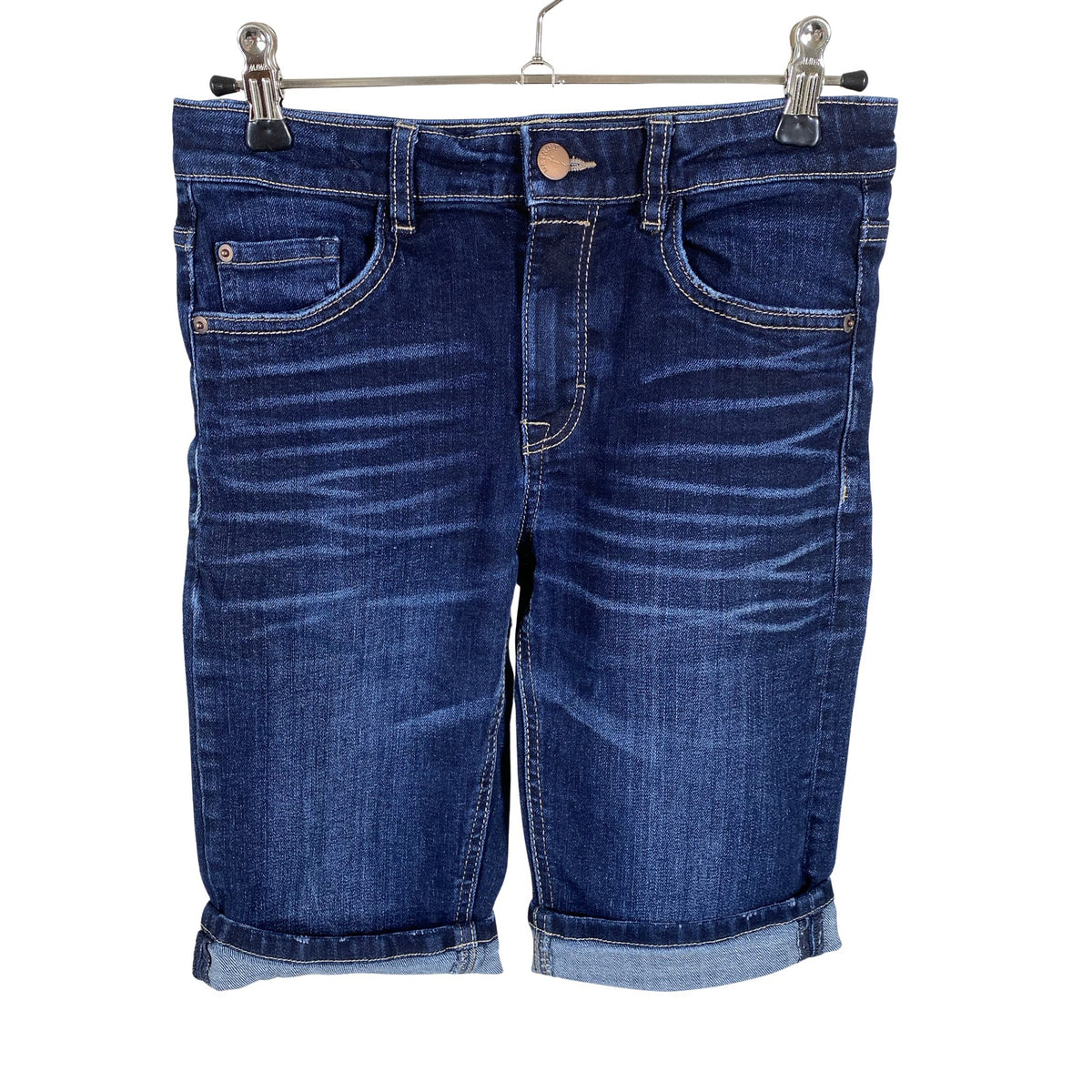 Unisex Lindex - Teksast lühikesed püksid, suurus 146 - 152 - Sinine (1)