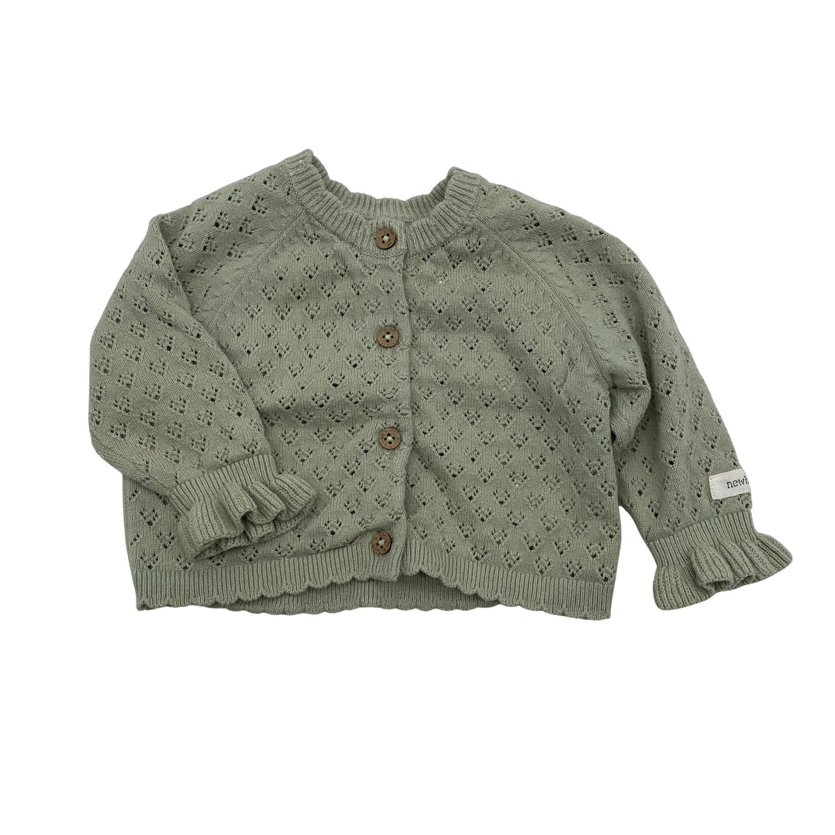 Unisex Newbie - Kardigan, suurus 56 - 62 - Roheline (1)