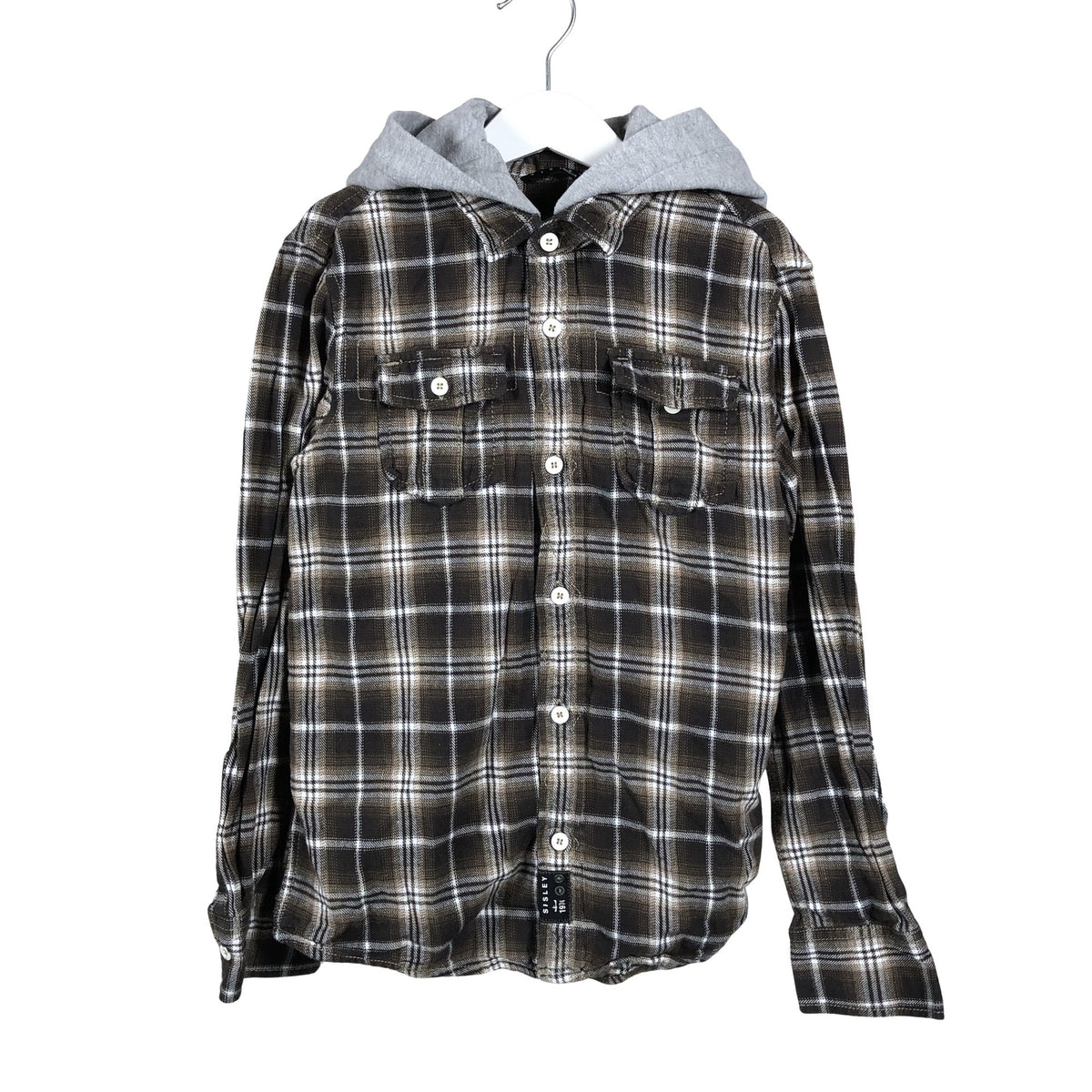 Unisex Sisley - Flanellsärk, suurus 122 - 128 - Pruun (1)