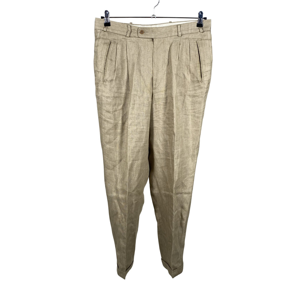 Unisex Sand - Ülikonna püksid, suurus L - Beige (1)