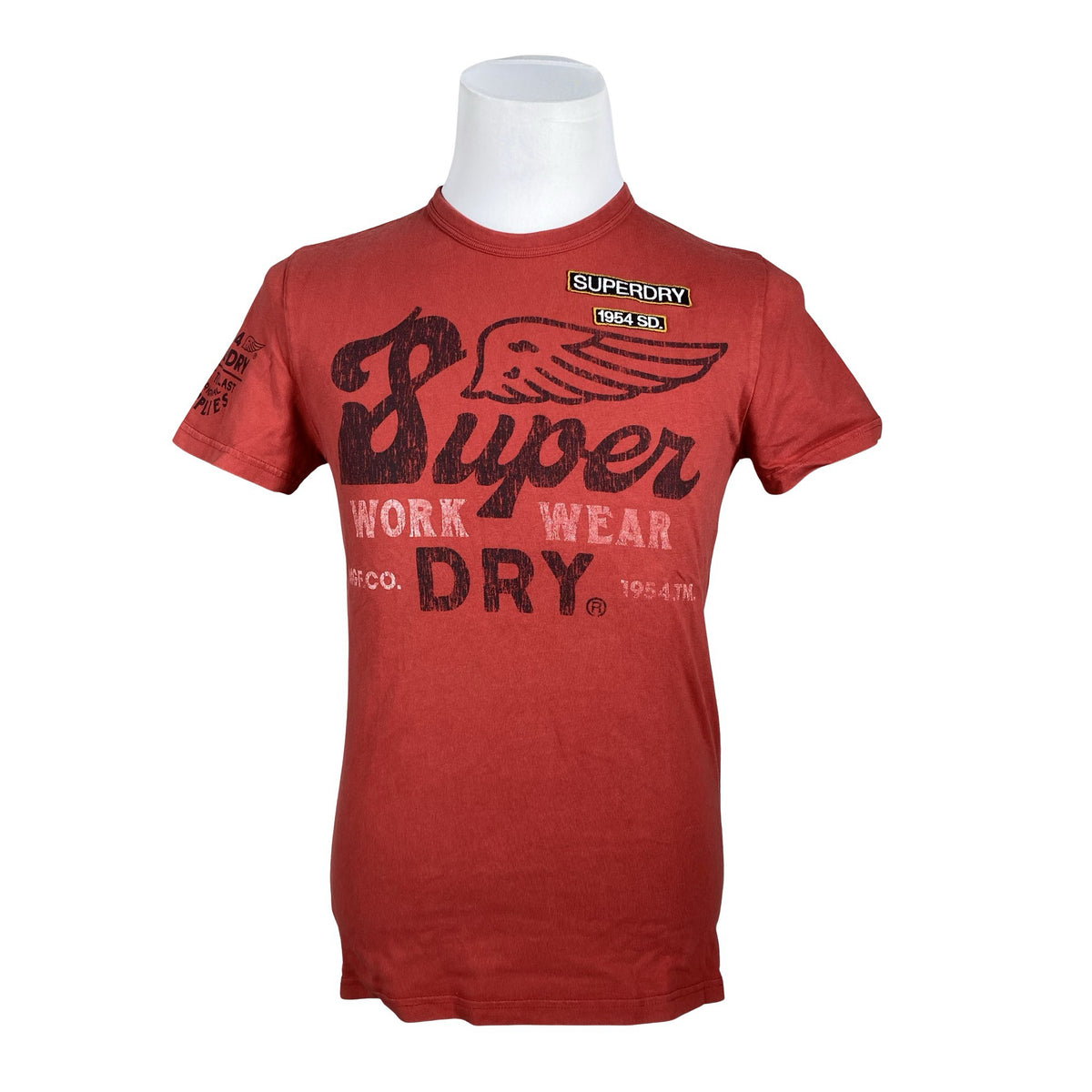 Unisex Superdry - T-särk, suurus S - Punane (1)