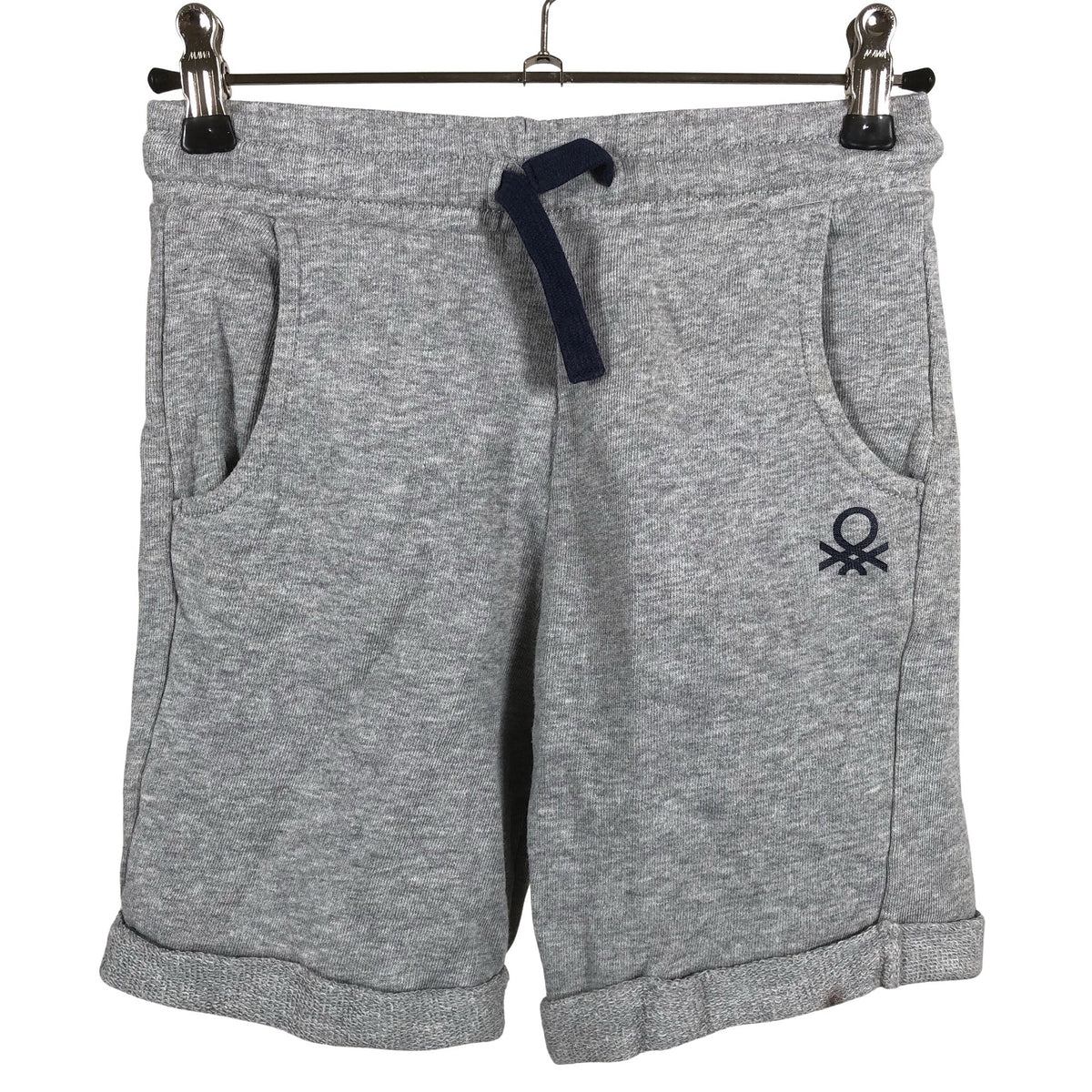 Unisex Benetton - Dressikangast lühikesed püksid, suurus 116 - 122 - Hall (1)
