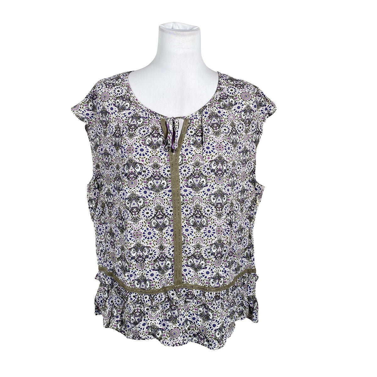 Unisex Taifun - Lühikeste käistega pluus, suurus 36 - Lilla (1)