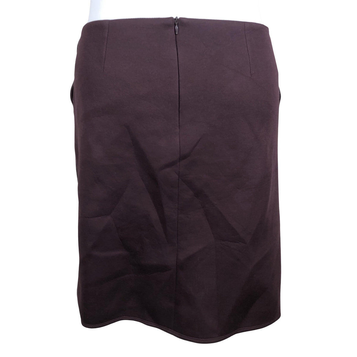 Unisex Weekend by MaxMara - Nahkseelik, suurus 44 - Veinipunane (2)