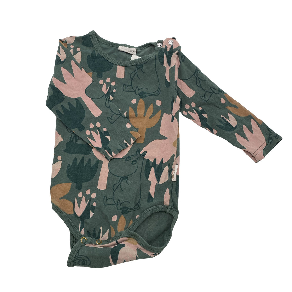 Unisex Moomin by Martinex - Bodi, suurus 74 - 80 - Roheline (1)