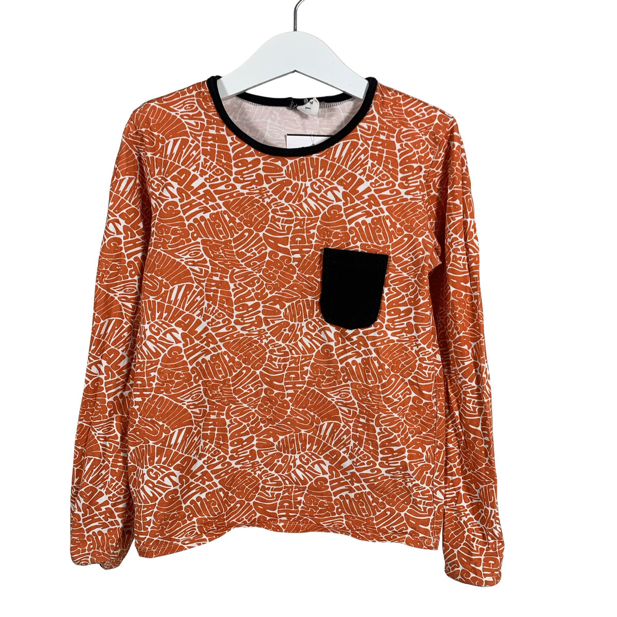 Unisex Handmade - Trikotaažist pluus, suurus 116 - 122 - Oranž (1)