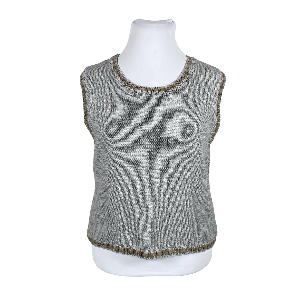 Unisex Handmade - Kootud vest, suurus 42 - Hall (1)
