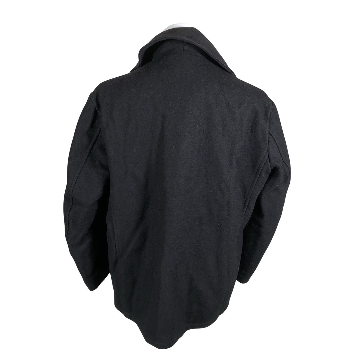 Unisex Pea Coat - Villane mantel, suurus XL - Must (2)