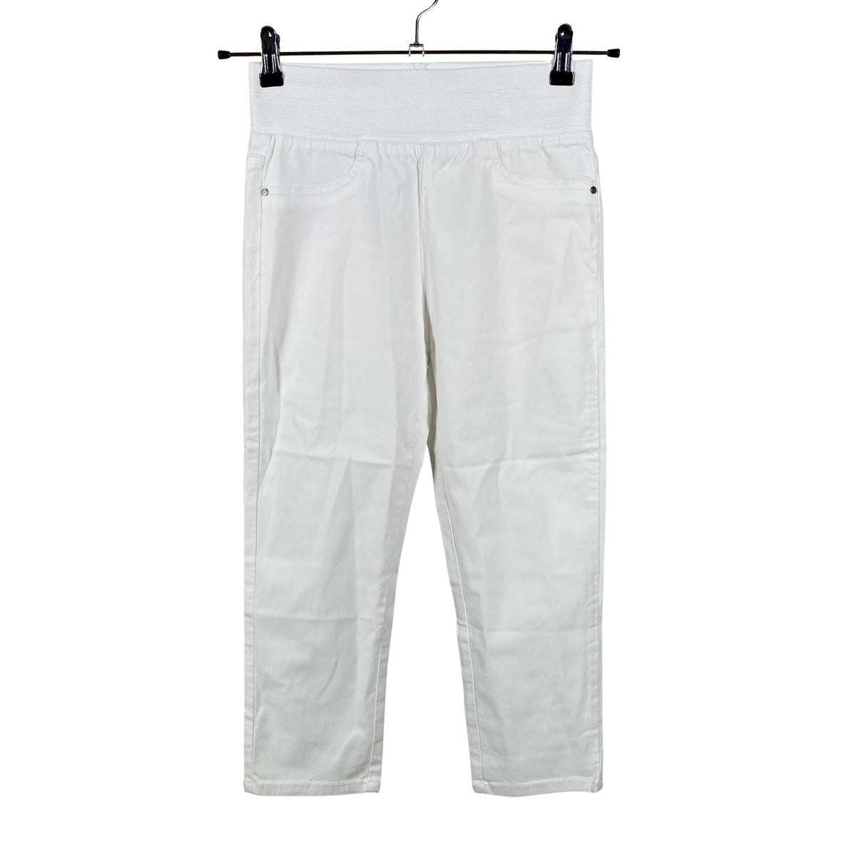 Unisex Free Quent - Mittevenivad poolpikad püksid, suurus 36 - Valge (1)