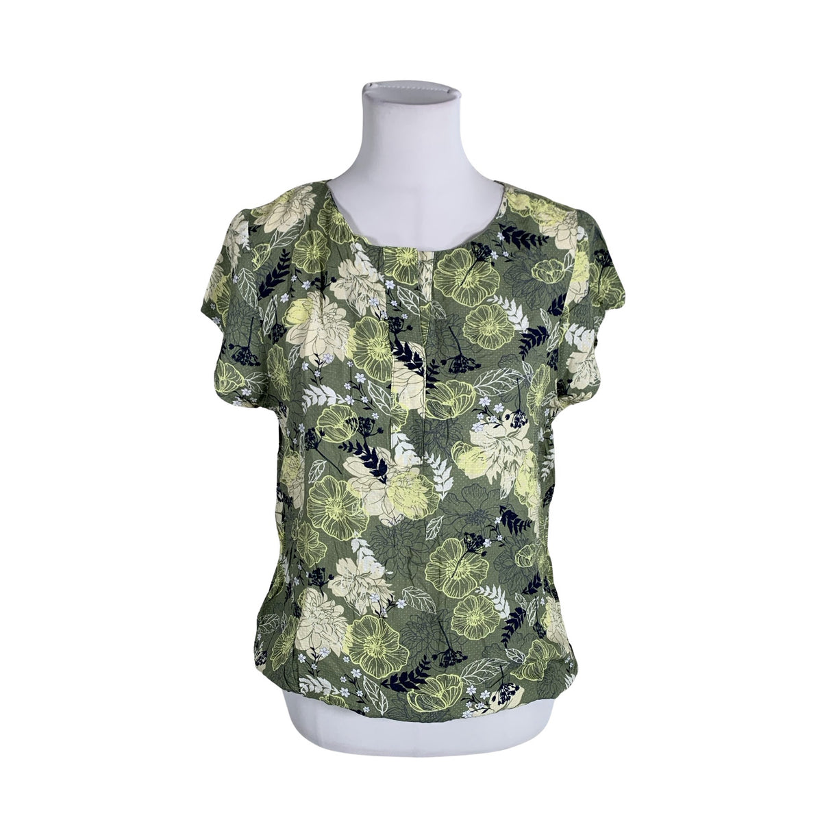 Unisex Multiblu - Lühikeste käistega pluus, suurus 38 - Roheline (1)