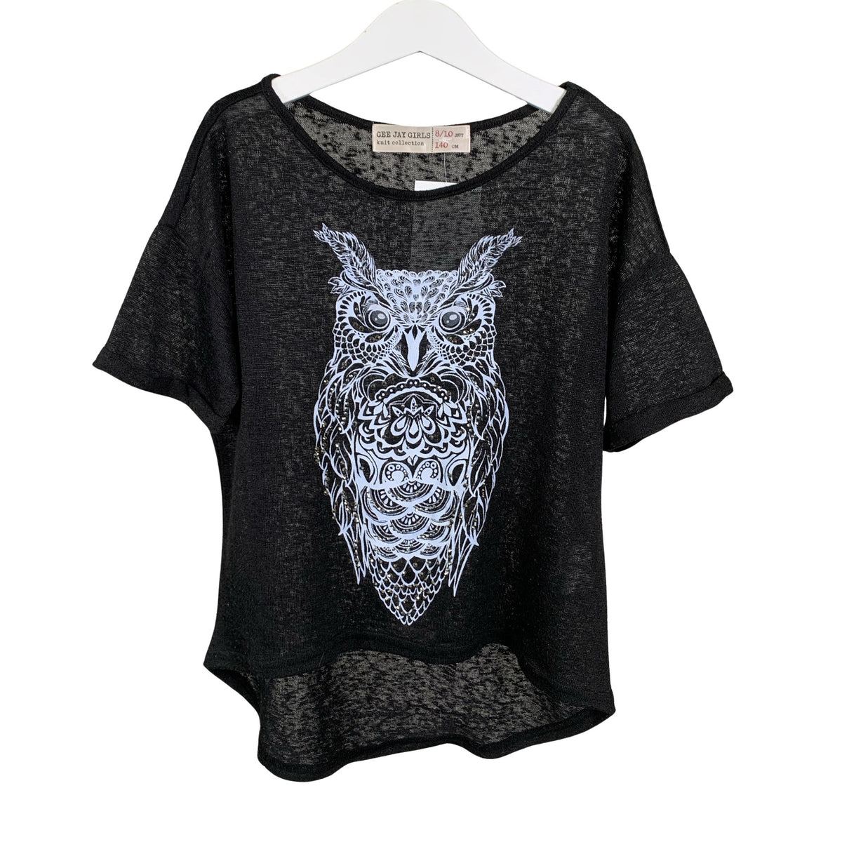 Unisex Gee Jay - T-särk, suurus 134 - 140 - Must (1)