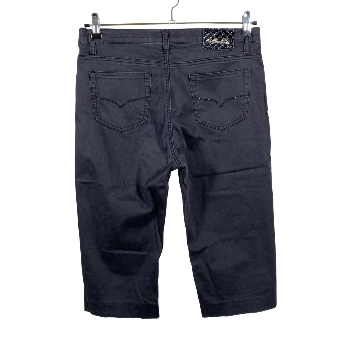 Unisex Max & Liu - Teksast poolpikad püksid, suurus 42 - Must (2)
