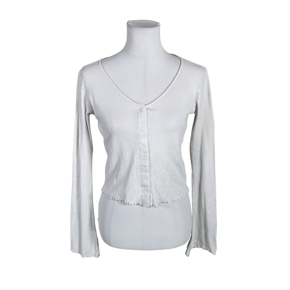 Unisex Urban Classics - Trikotaažist pluus, suurus 38 - Valge (1)
