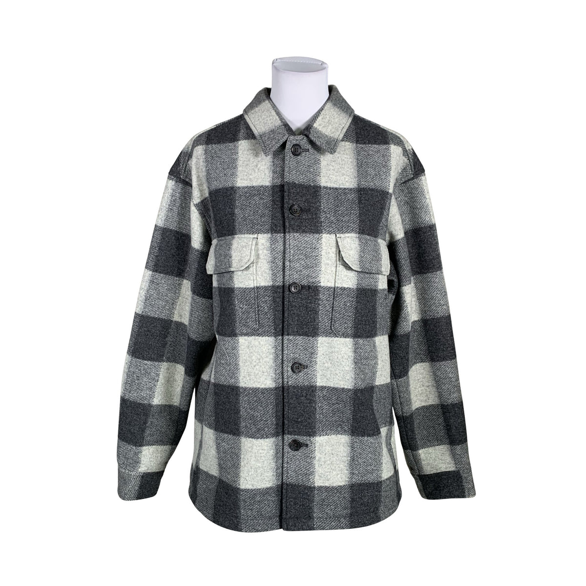 Unisex Uniqlo - Villane mantel, suurus 38 - Hall (1)