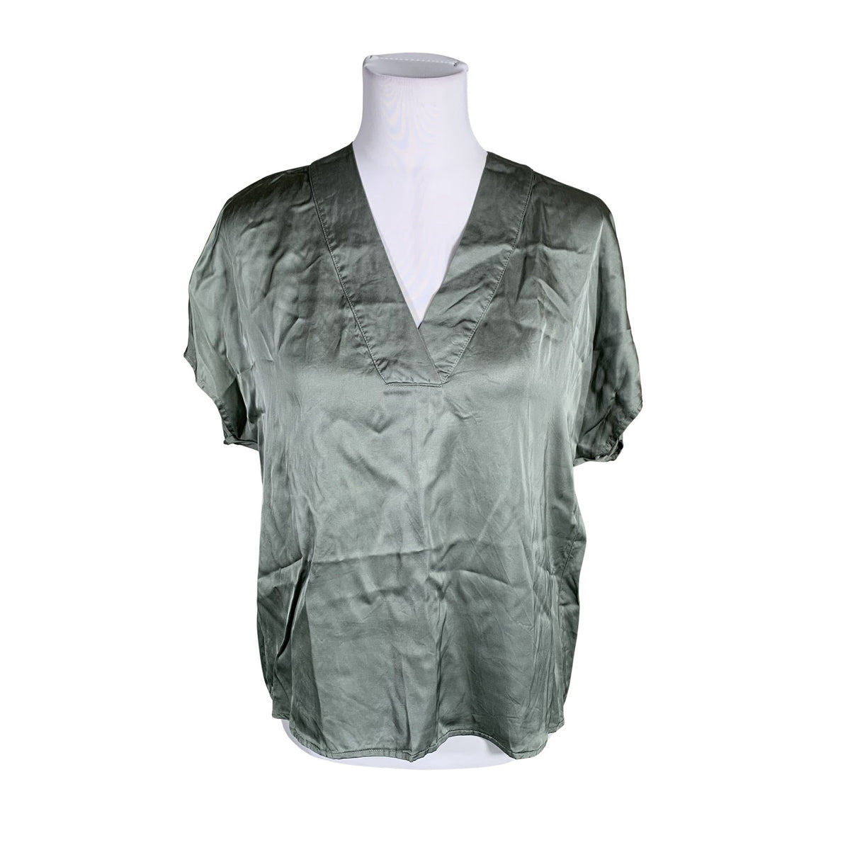 Unisex Marc O'Polo - Lühikeste käistega pluus, suurus 34 - Roheline (1)