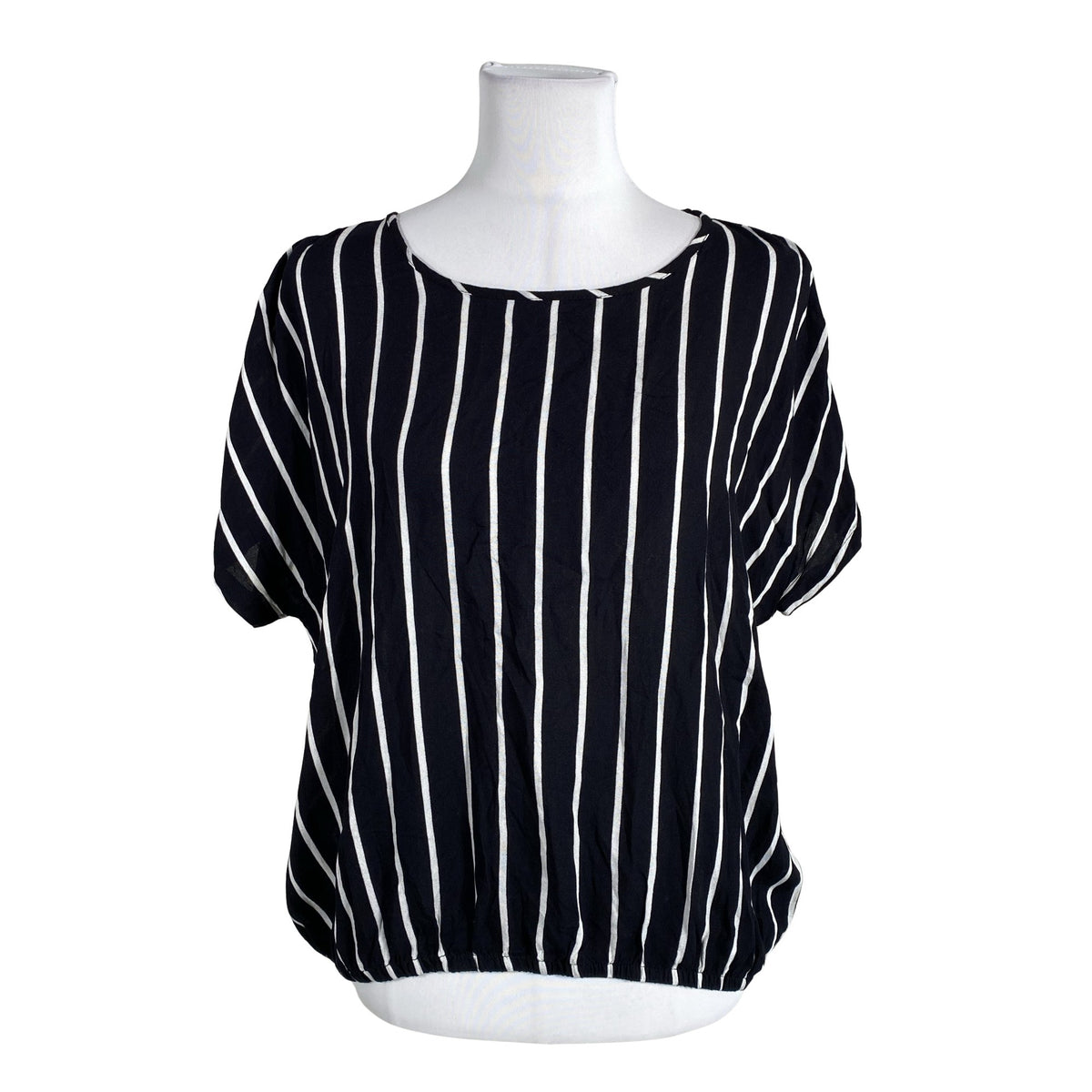 Unisex Kaffe - Lühikeste käistega pluus, suurus 40 - Must (1)