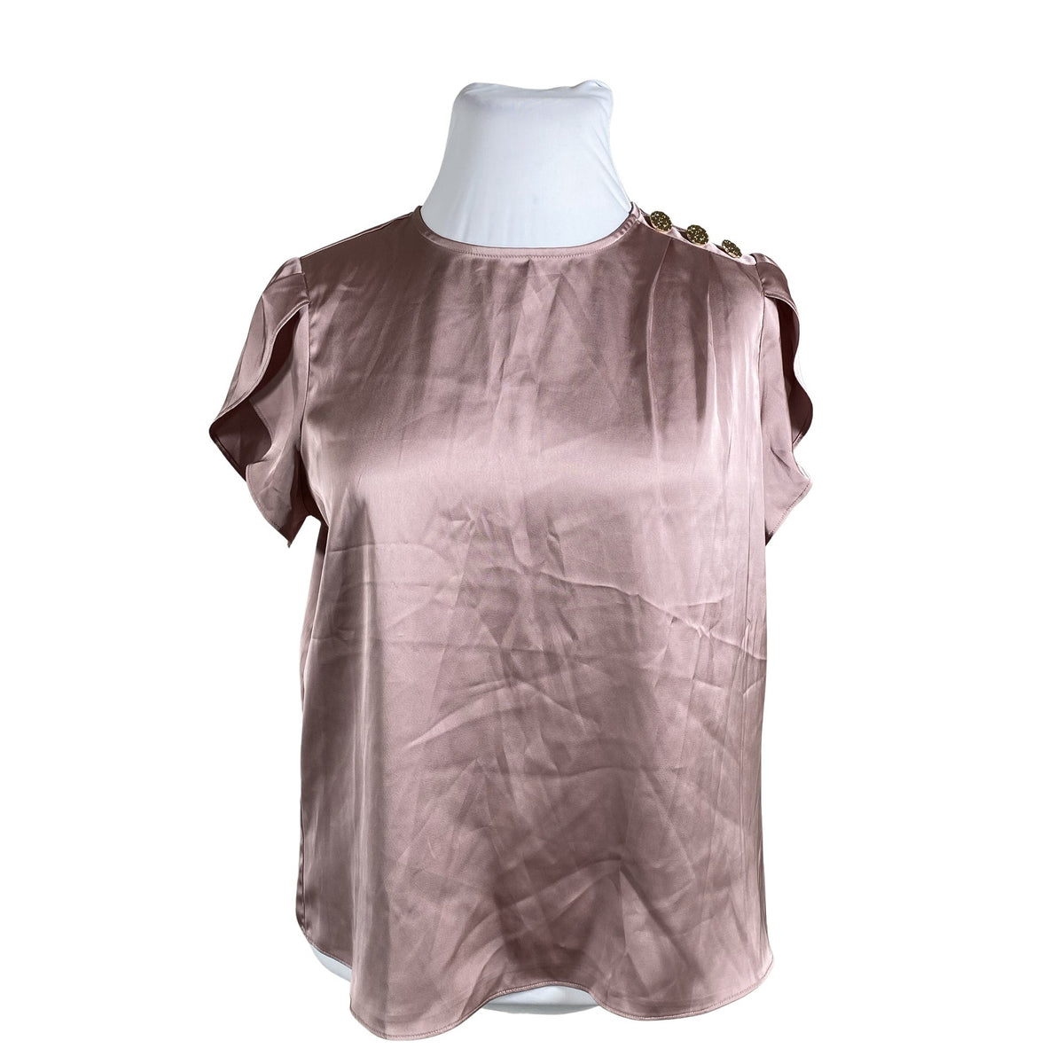 Unisex Lipsy London - Lühikeste käistega pluus, suurus 44 - Heleroosa (1)
