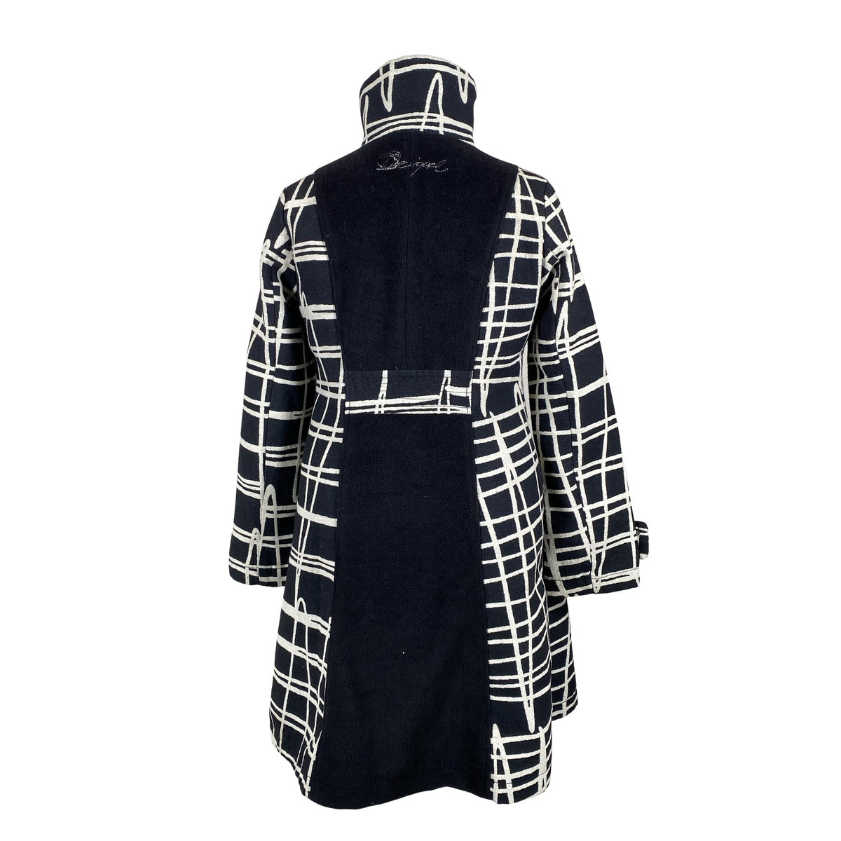 Unisex Desigual - Villane mantel, suurus 44 - Must (2)