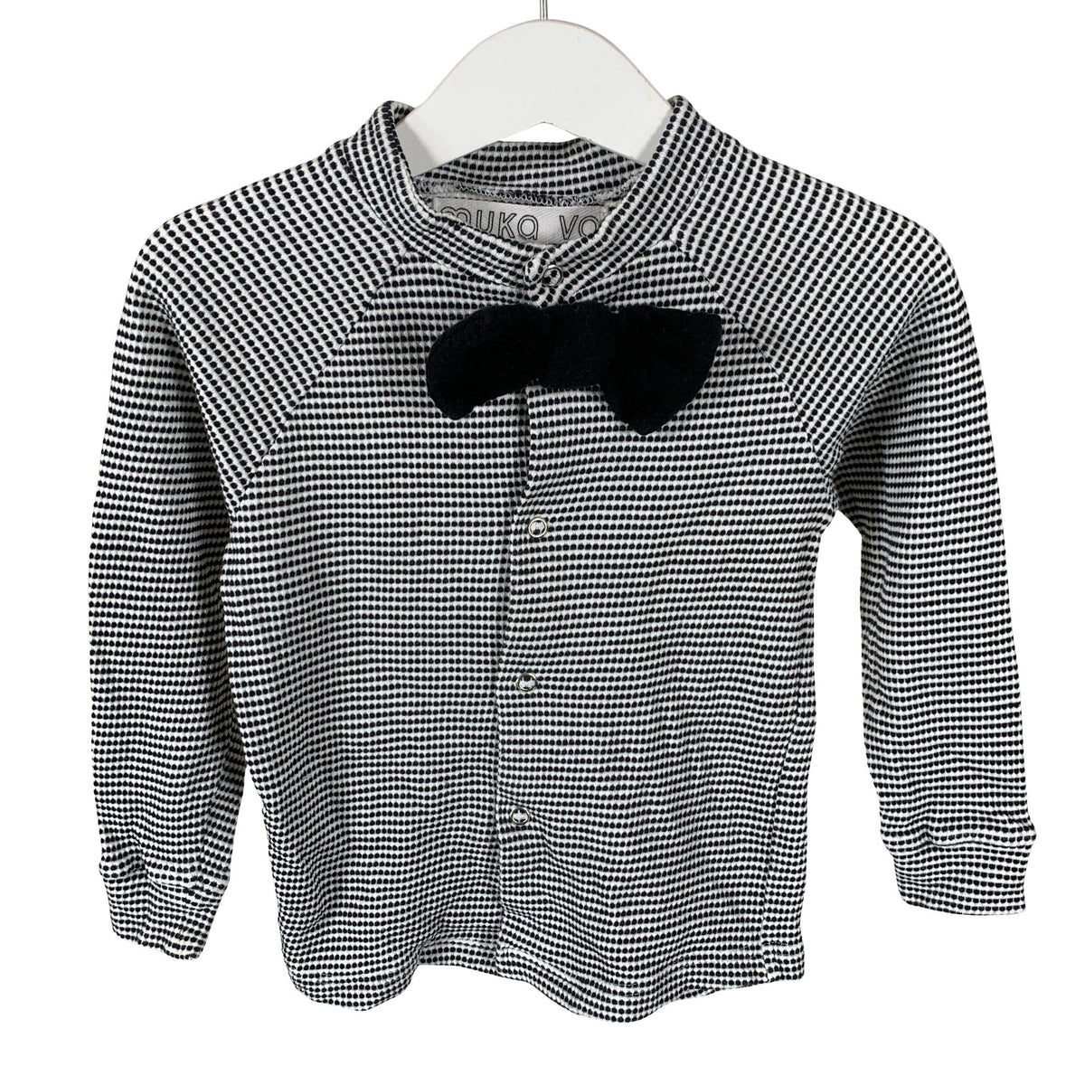 Unisex MUKA VA - Trikotaažist pluus, suurus 92 - 98 - Must (1)