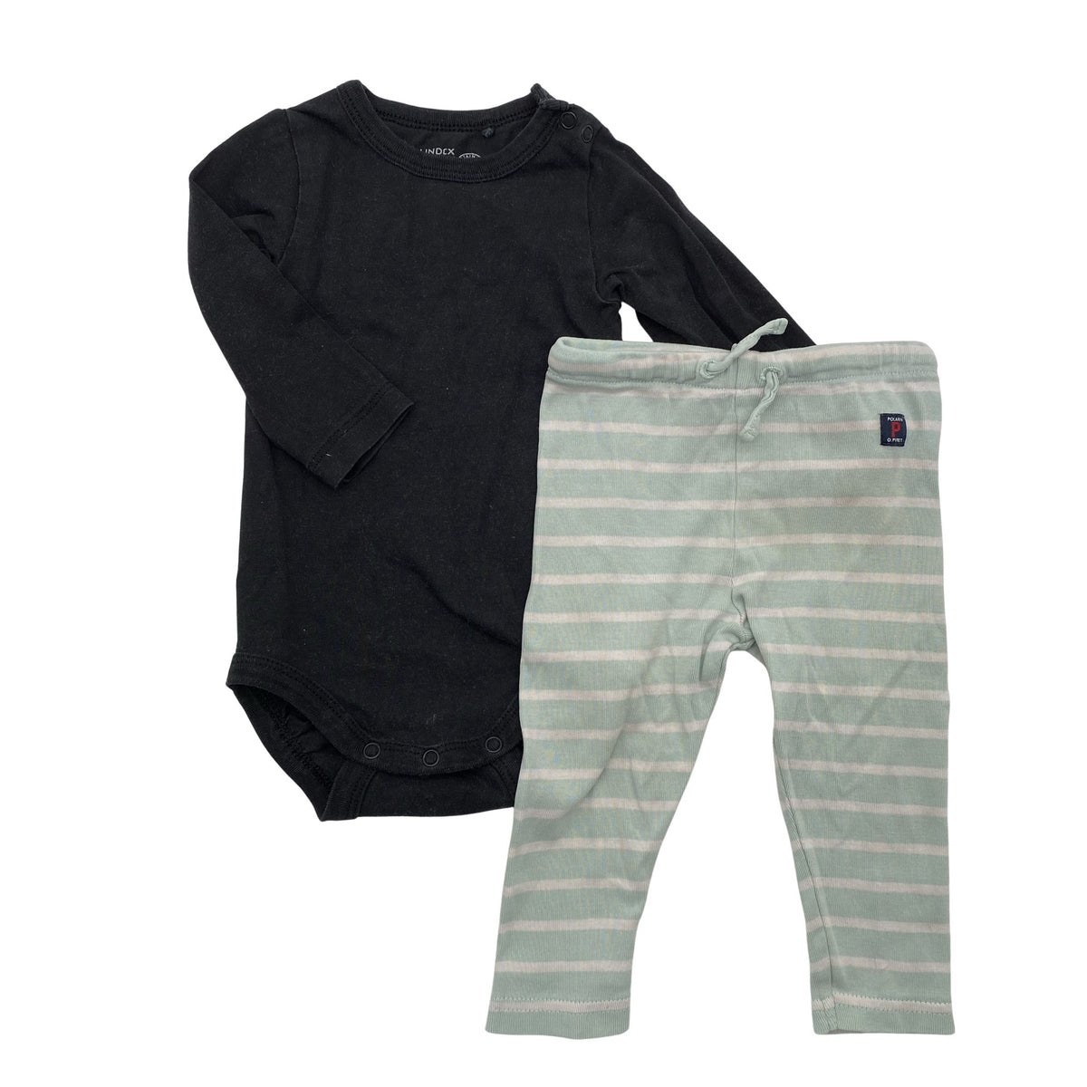 Unisex Lindex - Bodi, suurus 62 - 68 - Must (1)