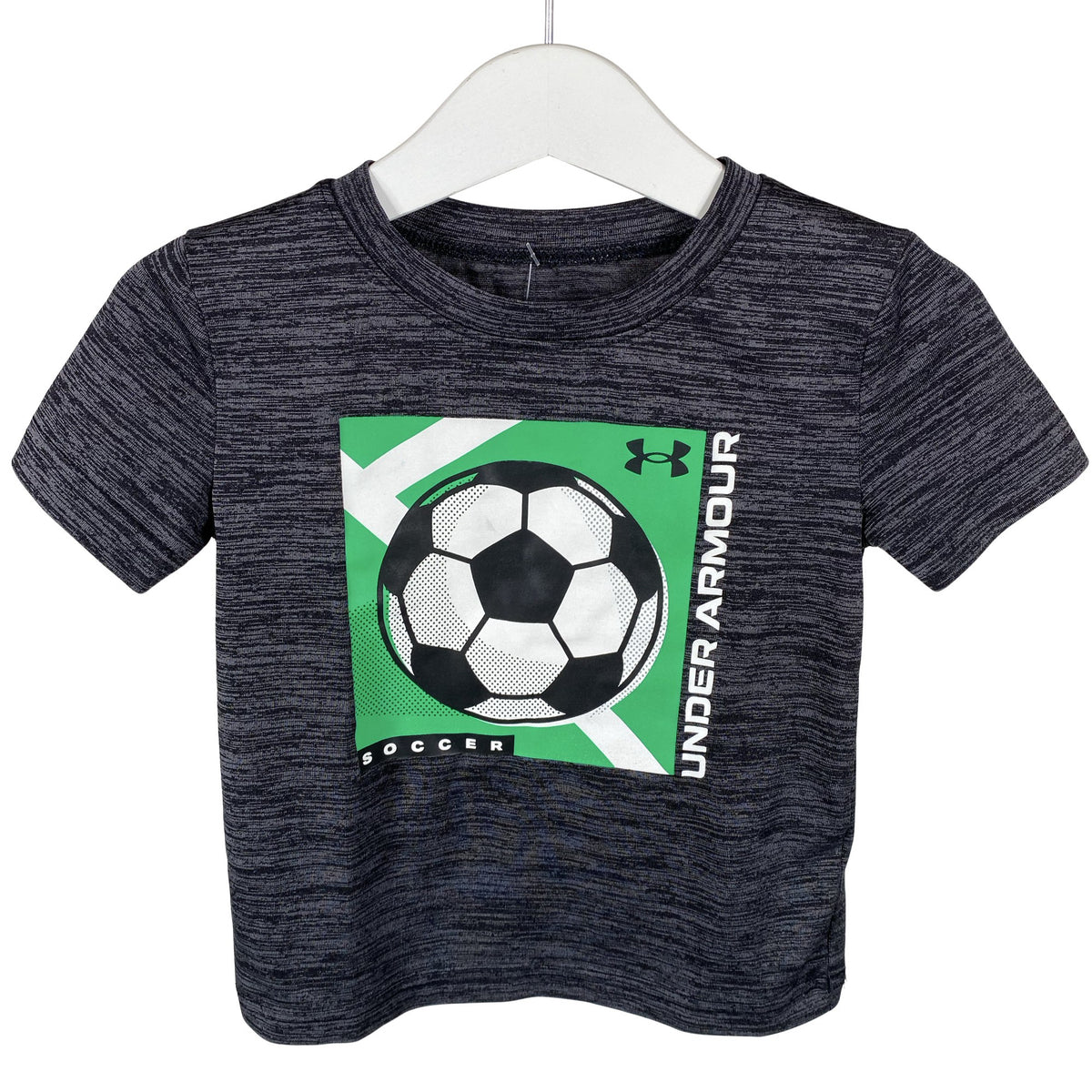 Unisex Under Armour - Spordisärk, lühikesed käised, suurus 86 - 92 - Hall (1)