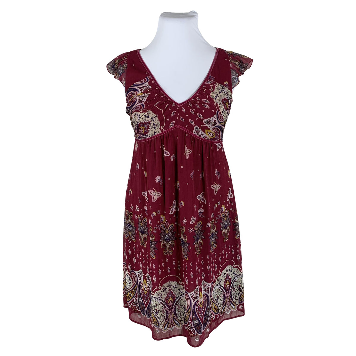 Unisex Esprit - Õhuke kleit, suurus 42 - Veinipunane (1)