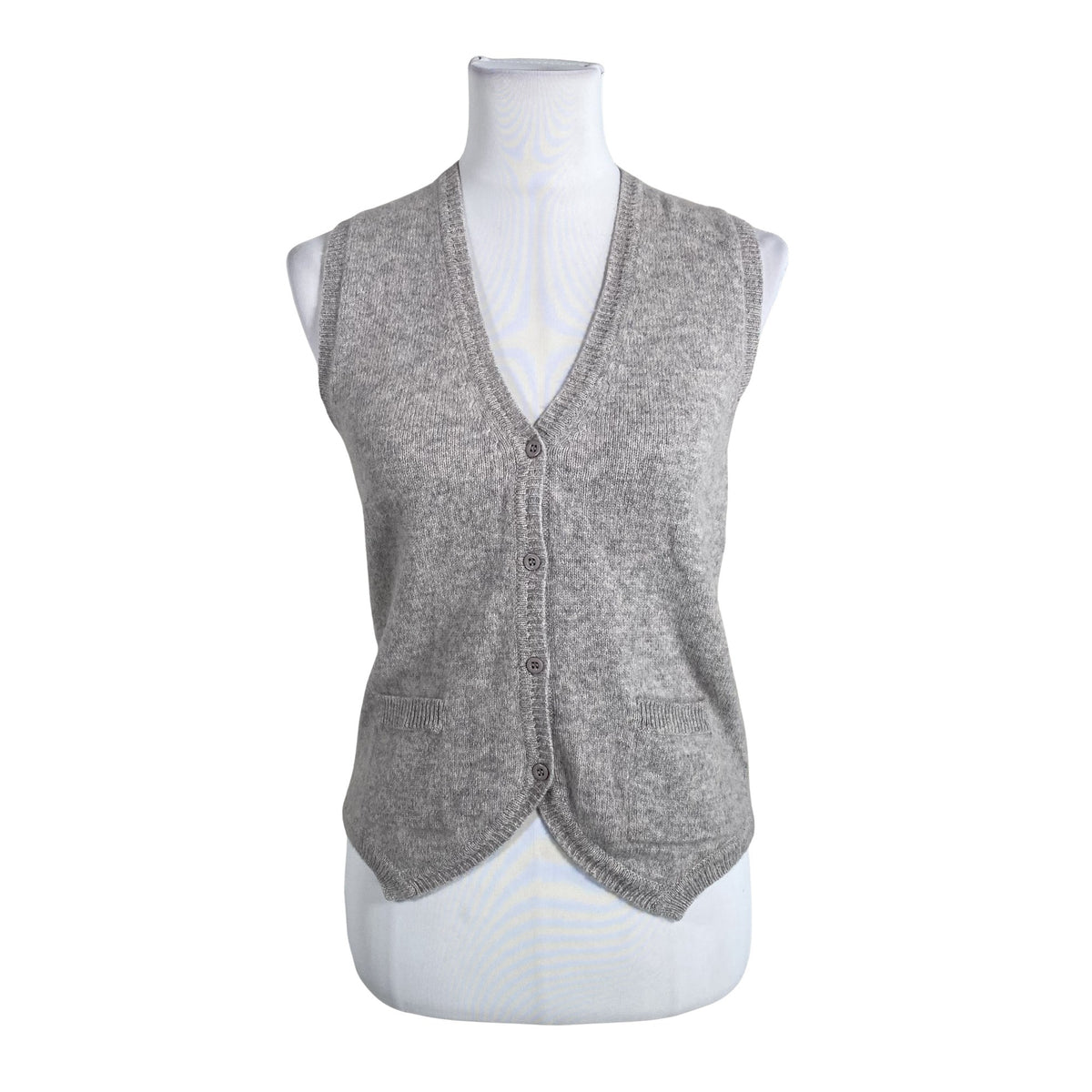 Unisex Peter Hahn - Kootud vest, suurus 36 - Hall (1)