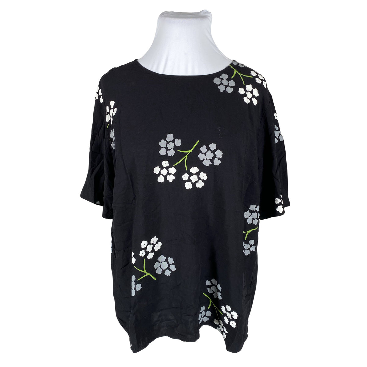 Unisex Nanso - Lühikeste käistega pluus, suurus 48 - Must (1)