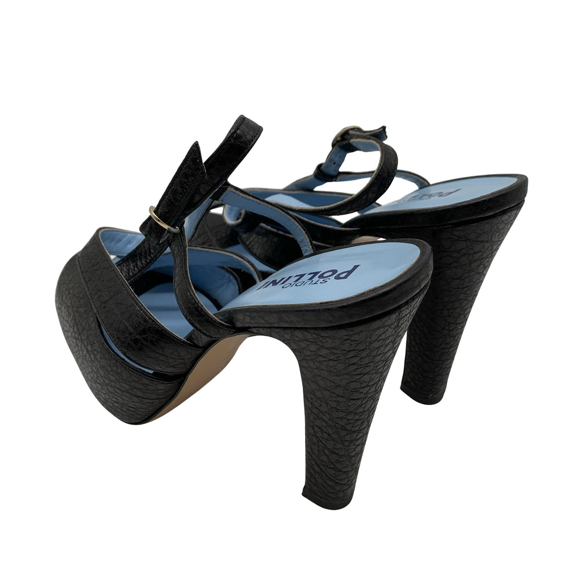 Unisex Studio Pollini - Kontsaga rihmikud, suurus 38 - Must (2)
