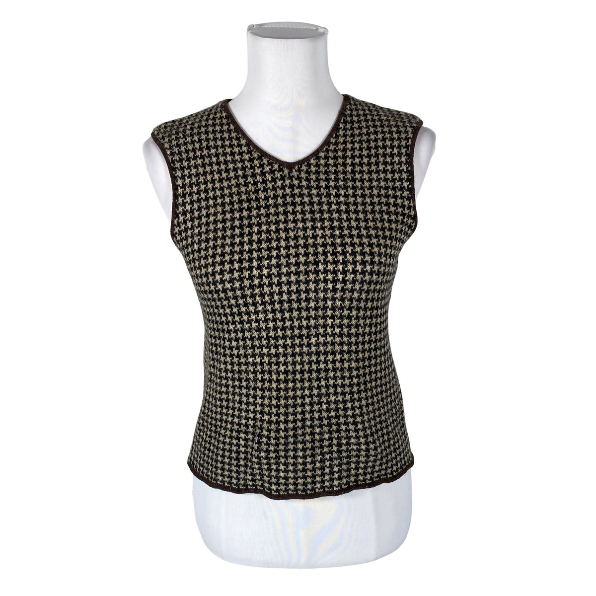 Unisex Hillary Rohde - Kootud vest, suurus 38 - Pruun (1)