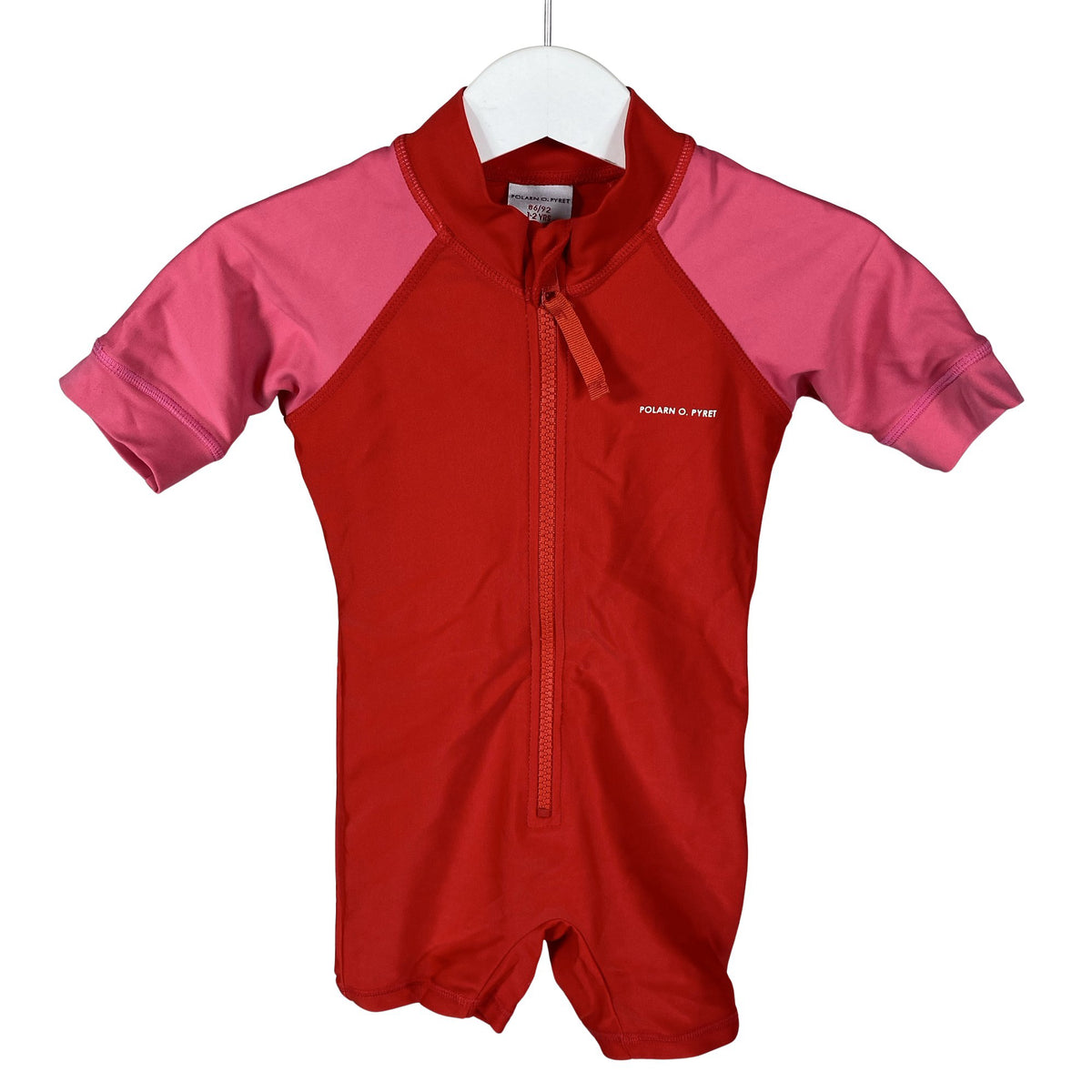 Unisex Polarn O. Pyret - Ujumistrikoo, suurus 86 - 92 - Punane (1)