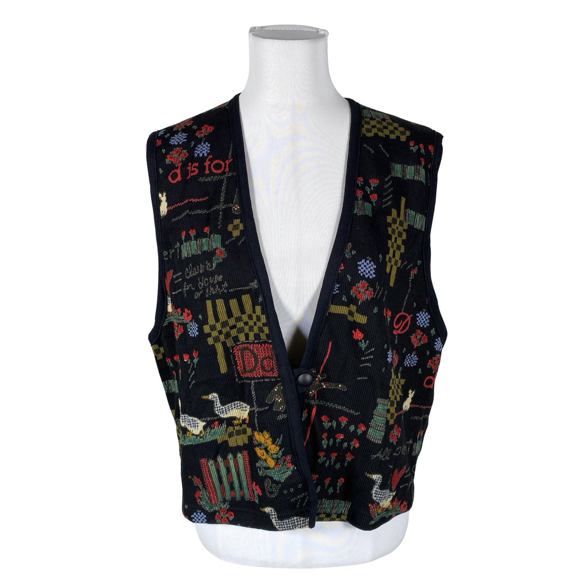 Unisex Kielo - Kootud vest, suurus 40 - Must (1)