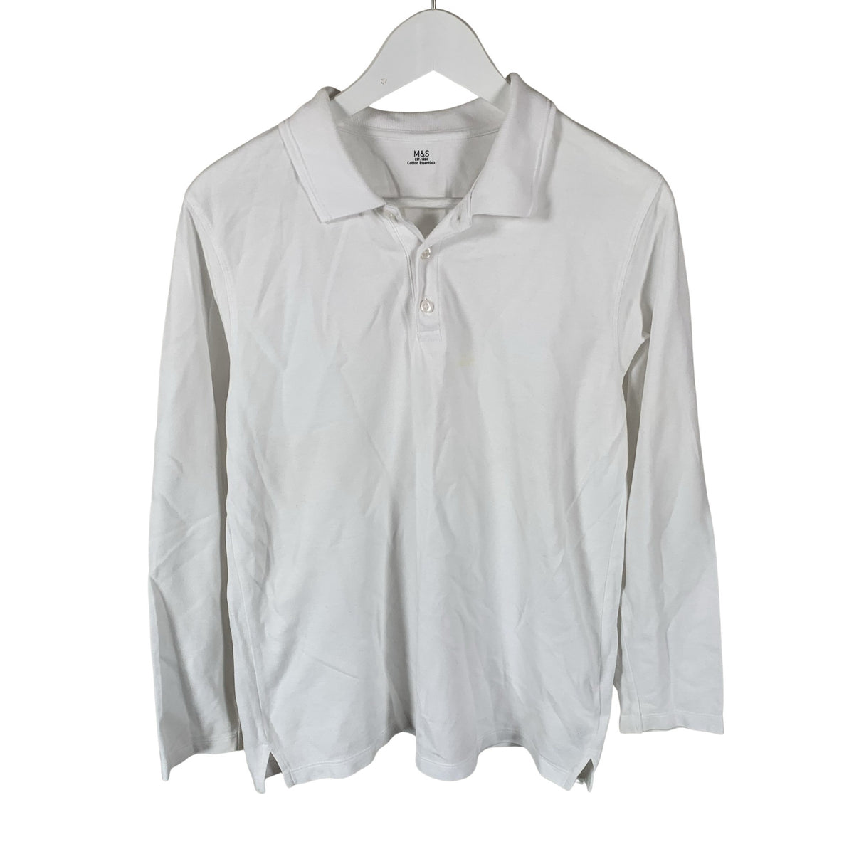 Unisex Marks&Spencer - Polosärk, suurus 158 - 164 - Valge (1)