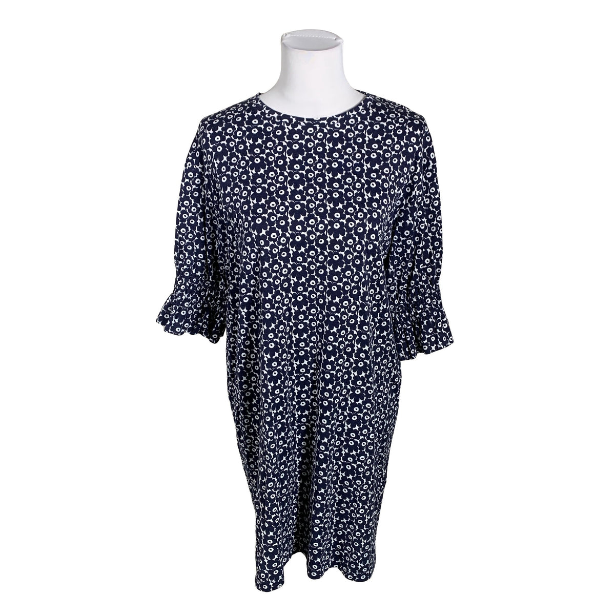 Unisex Marimekko - Trikotaažist kleit, suurus 38 - Sinine (1)