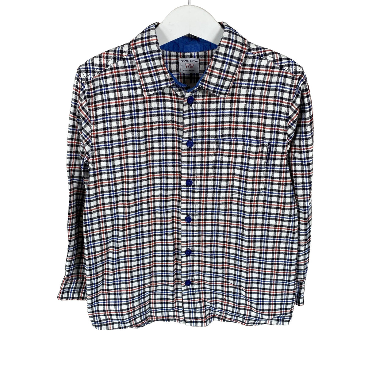 Unisex Polarn O. Pyret - Triiksärk, suurus 110 - 116 - Sinine (1)