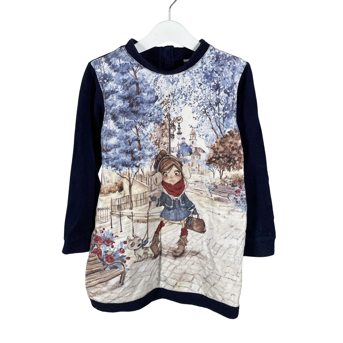 Unisex Mayoral - Dressikangast kleit, suurus 116 - 122 - Sinine (1)