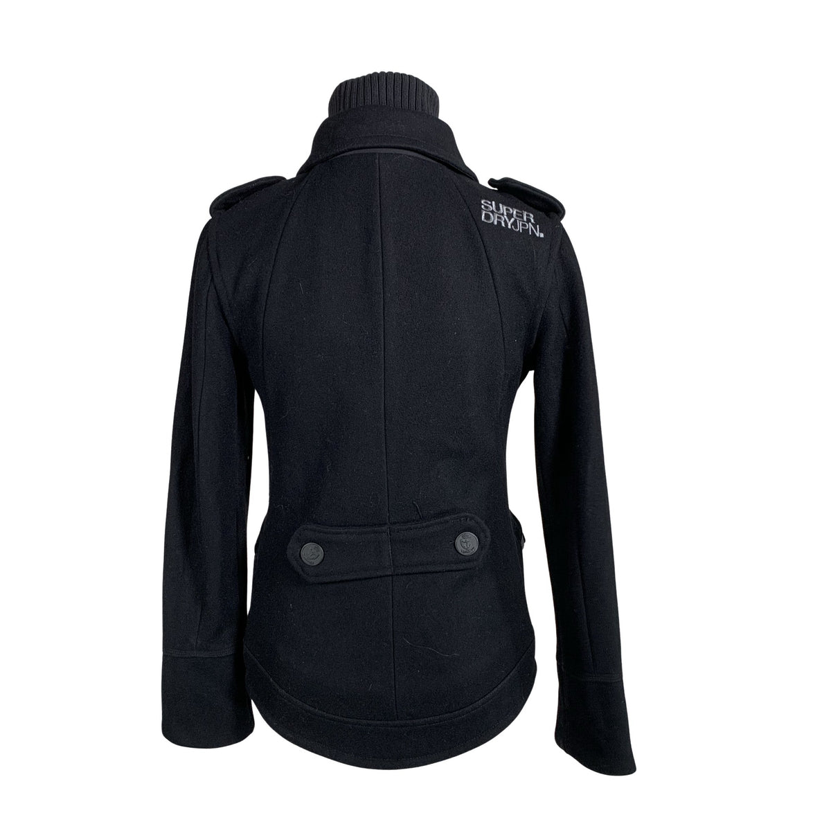 Unisex Superdry - Villane mantel, suurus 36 - Must (3)