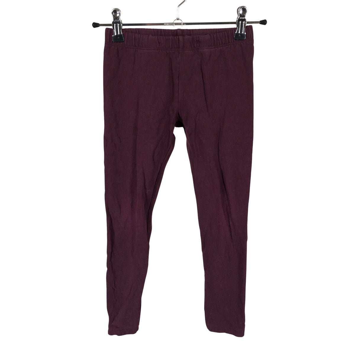 Unisex Lindex - Trikotaažist püksid, suurus 116 - 122 - Veinipunane (1)
