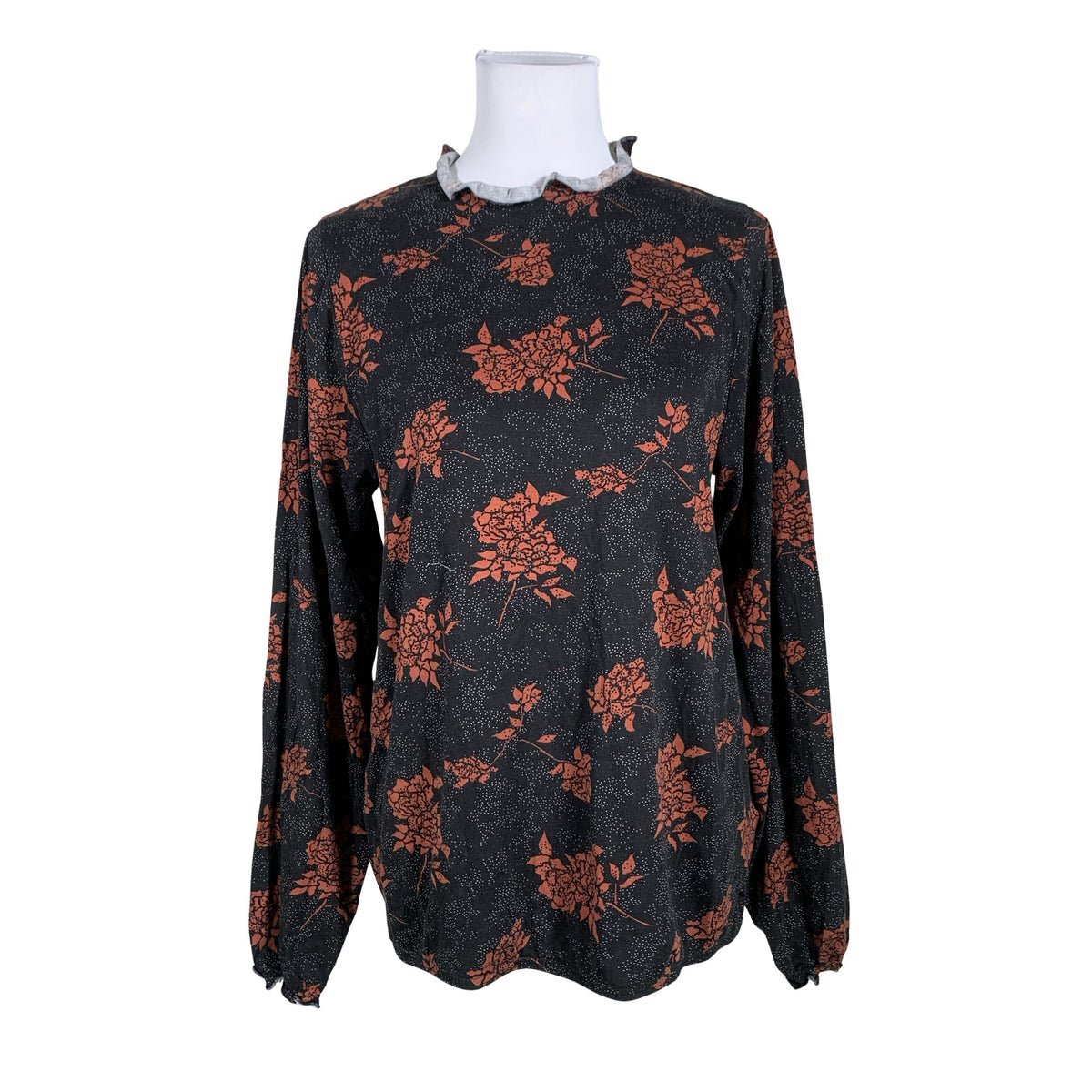 Unisex House of Lola - Trikotaažist pluus, suurus 40 - Must (1)