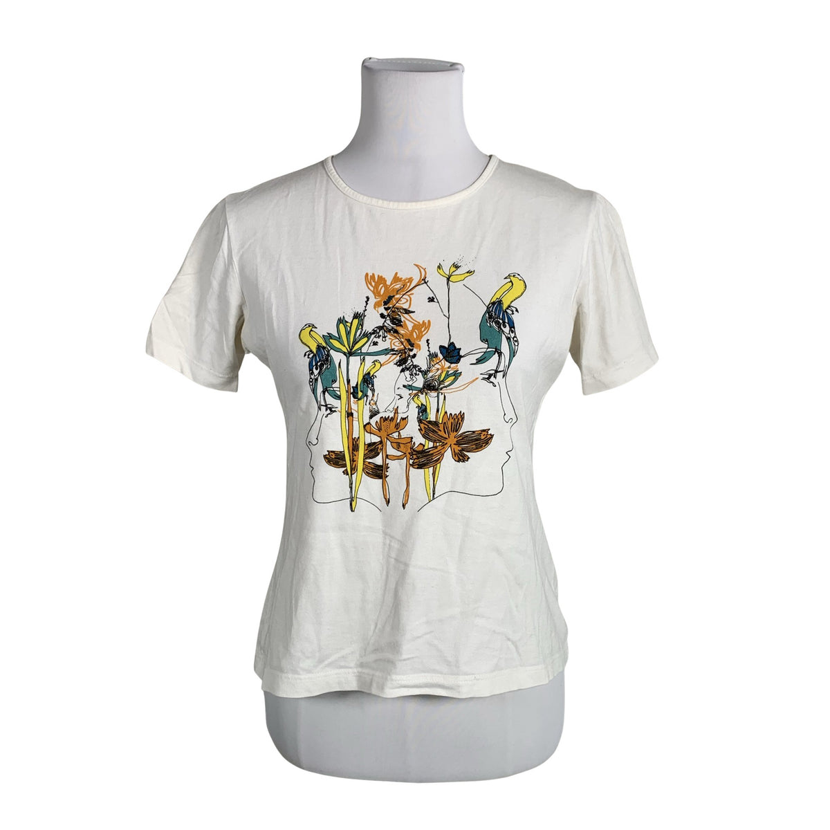 Unisex Marimekko - T-särk, suurus 38 - Valge (1)
