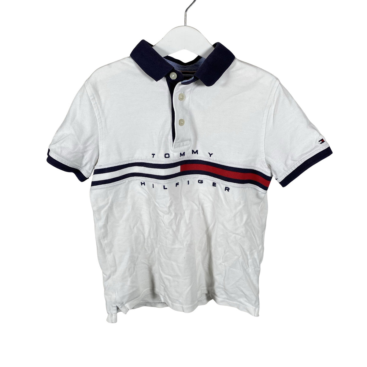 Unisex Tommy Hilfiger - Polosärk, suurus 122 - 128 - Valge (1)