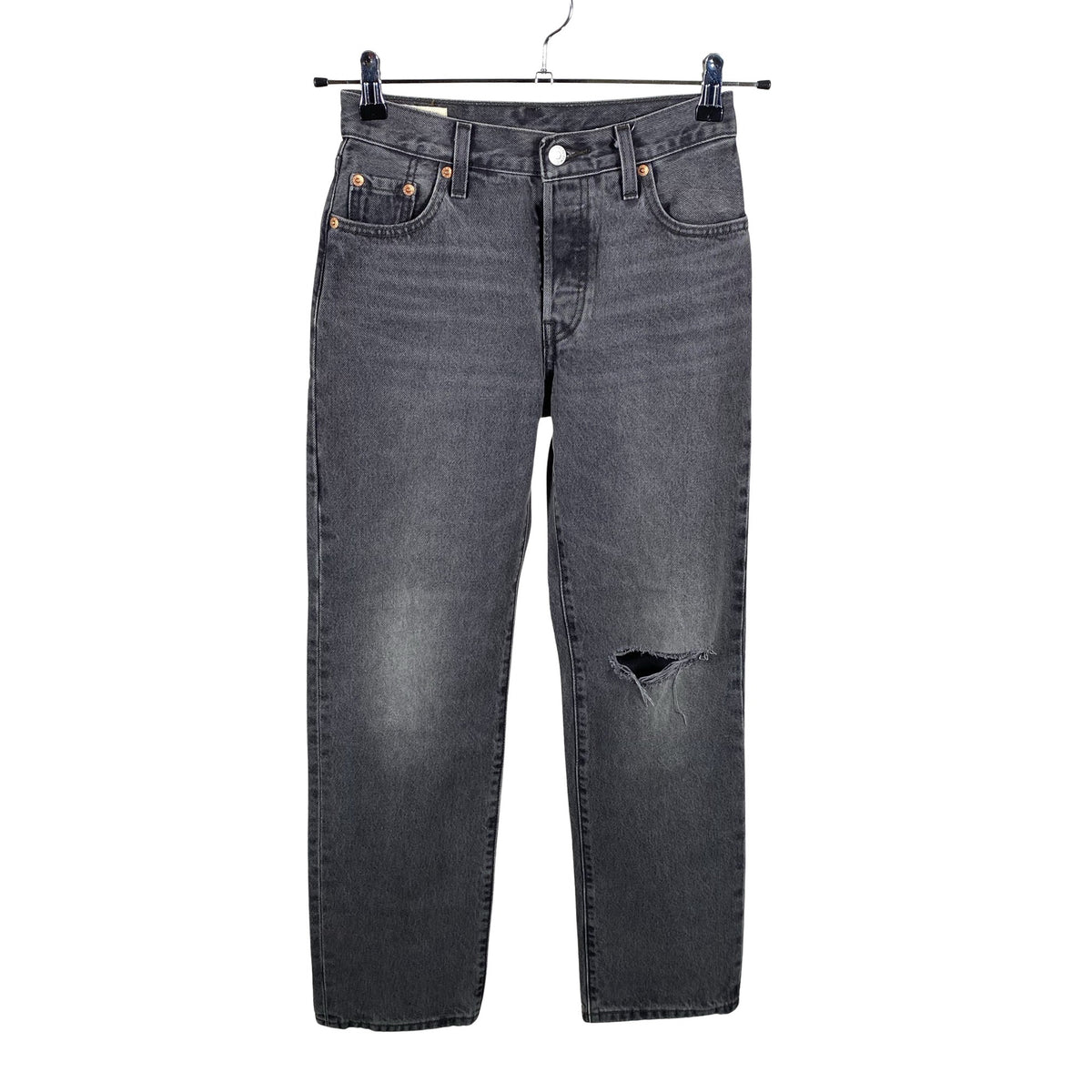 Unisex Levi's - Teksast poolpikad püksid, suurus W23 - Hall (1)