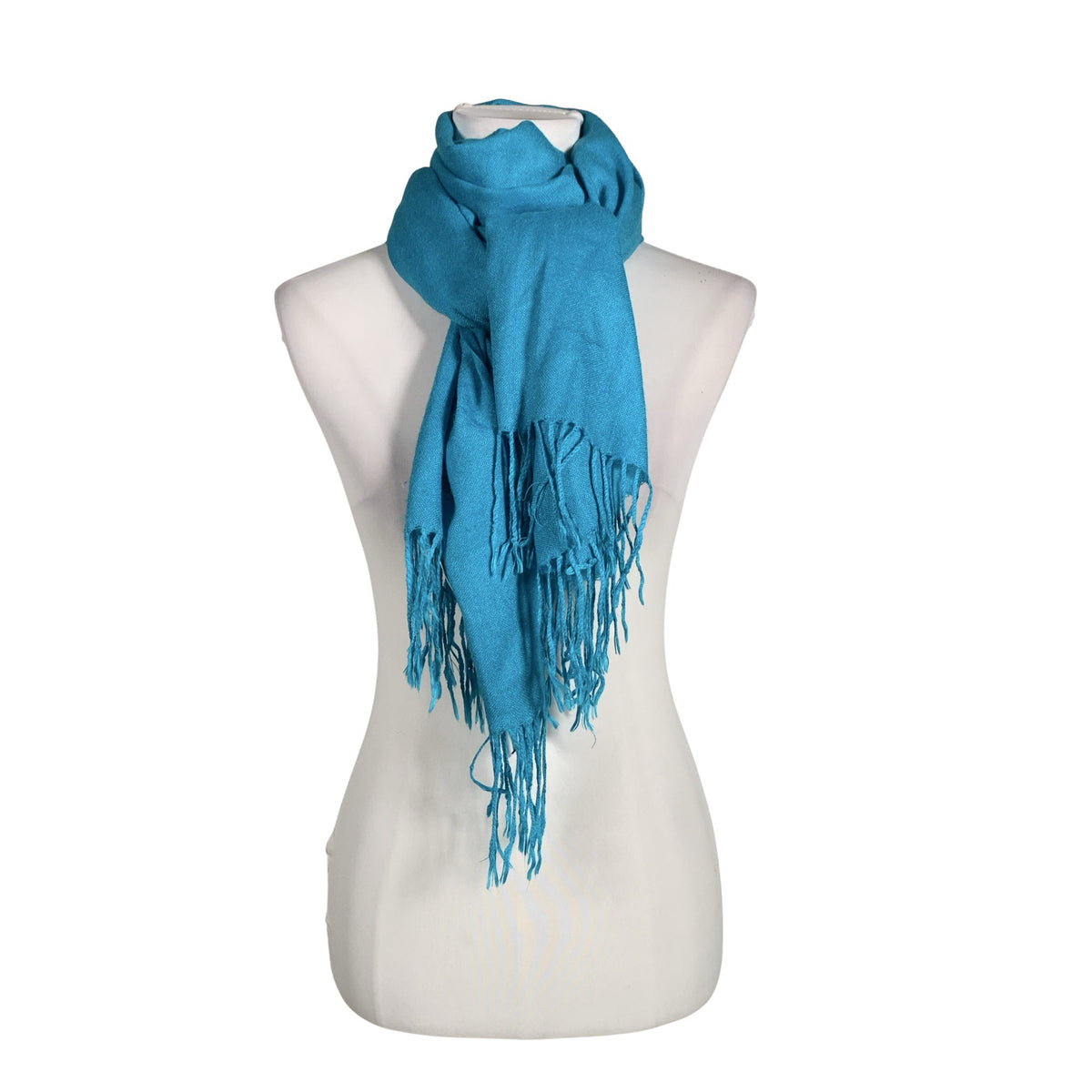 Unisex Pashmina - Õhuke sall, suurus Maxi - Sinine (1)