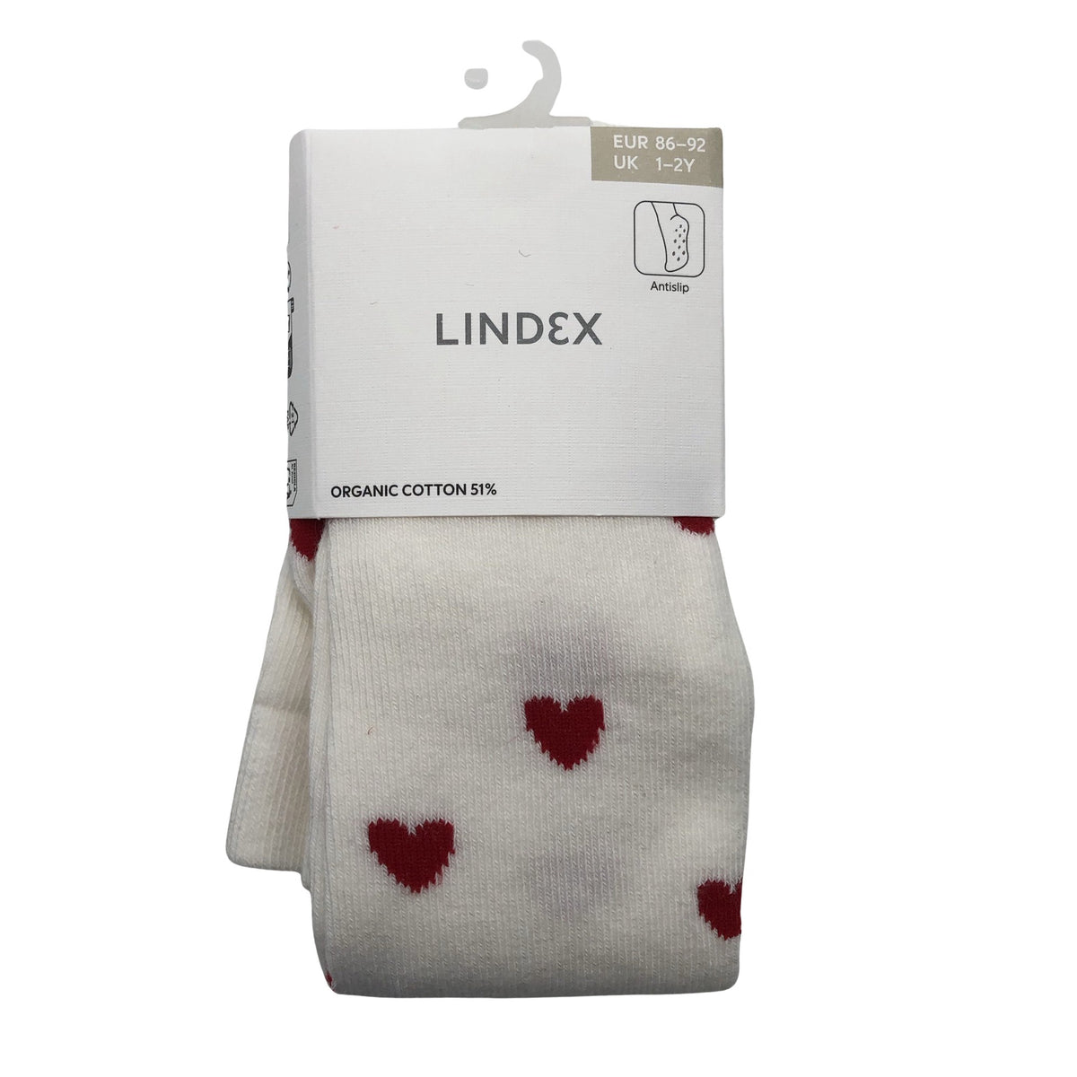 Unisex Lindex - Sukkpüksid, paksud, suurus 86 - 92 - Valge (1)