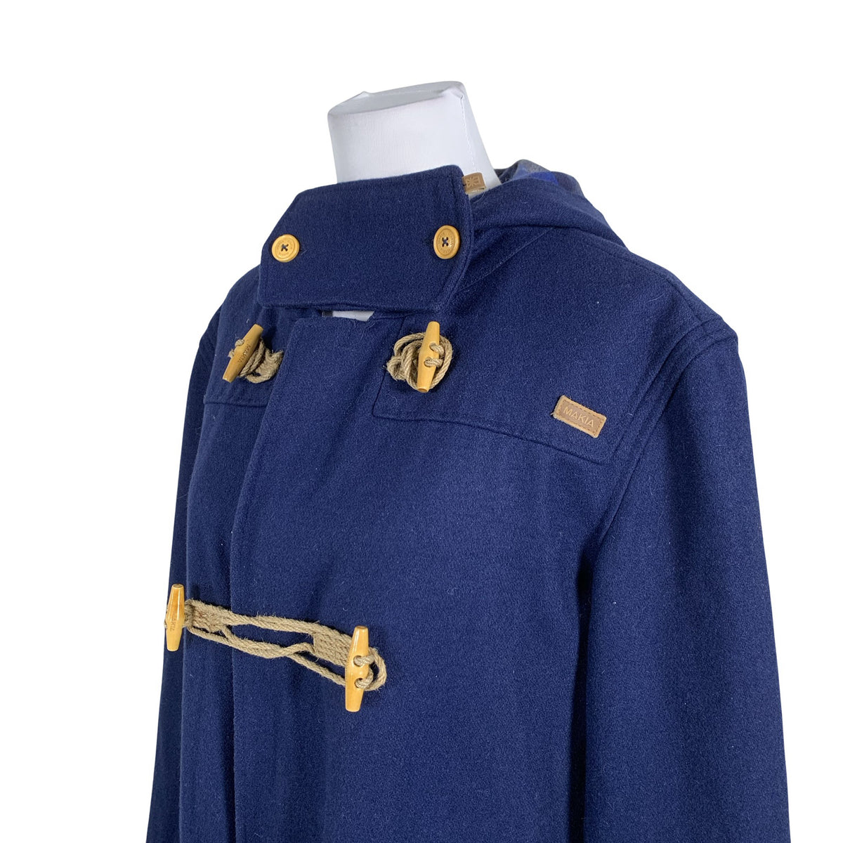 Unisex Makia - Villane mantel, suurus 36 - Sinine (2)