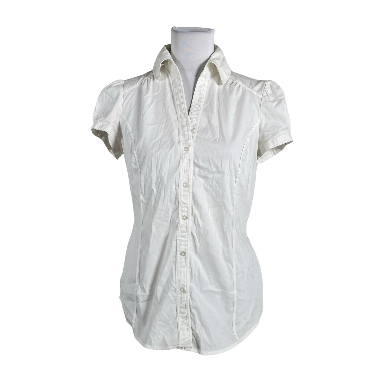 Unisex Esprit - Lühikeste käistega pluus, suurus 40 - Valge (1)